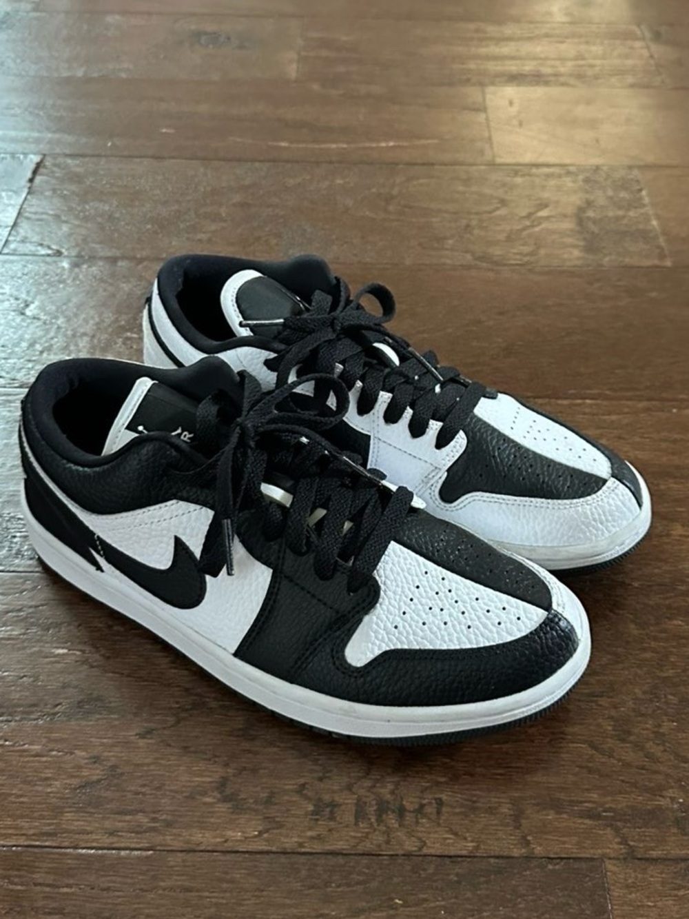 Nike Air Jordan 1 Low SE Homage Split White/ Black-size 8 women’s like new - Picture 15 of 16